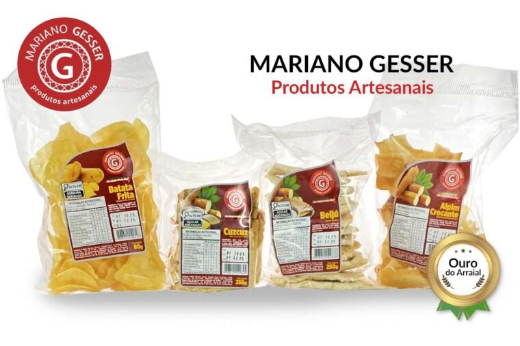 Mariano Gesser Alimentos Artesanais: O Sabor e o Espírito Empreendedor do Arraial do em Gaspar. Batata Frita, Aipim Frito, Beijú e Cuscuz.